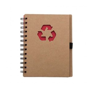 Caderno Kraft Reciclagem Personalizado 1