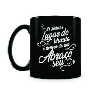 Caneca Preta Personalizada 4 