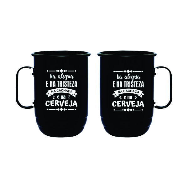 Caneca de alumínio personalizada casal