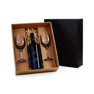 Kit vinho com taças personalizadas 9