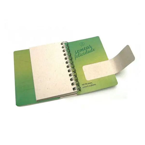 Mini Caderno Pocket Reciclato Personalizado