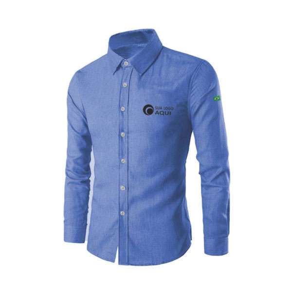 Camisa Jeans Uniforme Personalizada