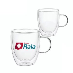 Caneca de Vidro Duplo Personalizada 1