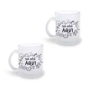 Caneca de Vidro Personalizada 1