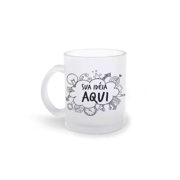 Caneca de Vidro Personalizada