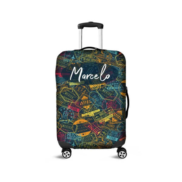 Capa de mala personalizada de viagem