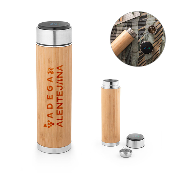 Garrafa Térmica Bamboo Personalizada