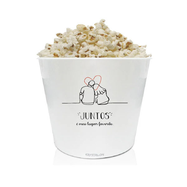 Balde de Pipoca Dia dos Namorados
