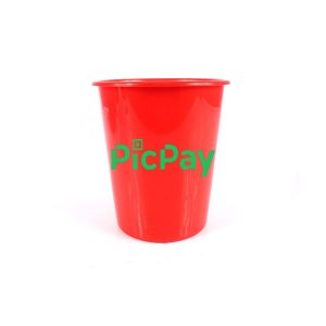 Balde de Pipoca Vermelho para Personalizar