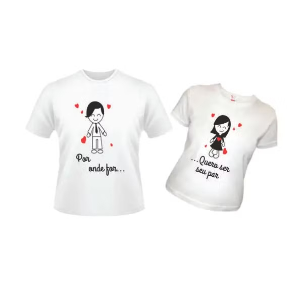 Camisetas personalizadas para casal