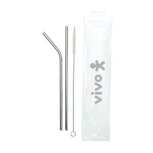 Canudo de metal 23 cm comprimento – Aço Inox